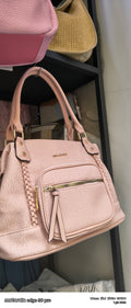 🩷Borsa a mano in ecopelle rosa con dettagli intrecciati🩷 ultra Soft rosa