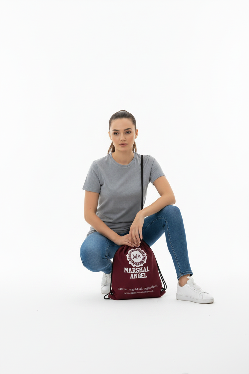 Sacca a Coulisse Unisex  Bordeaux – L'accessorio urban essenziale per ogni giorno