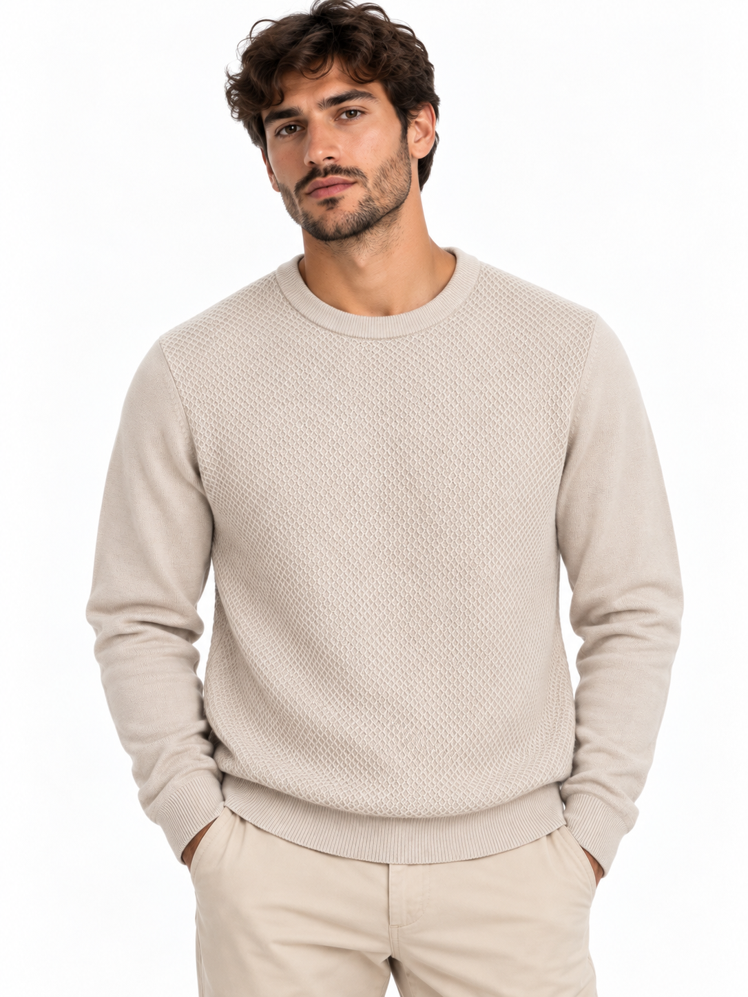 maglione da uomo in maglia testurizzata Seinse