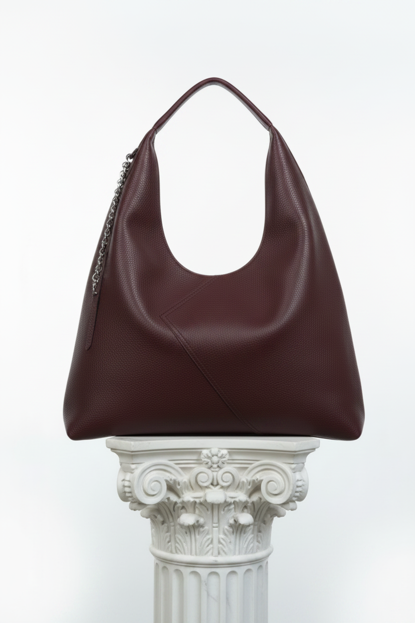 Borsa a Spalla Geometrica (Moro / Bordeaux) – Solo €39 ⚡