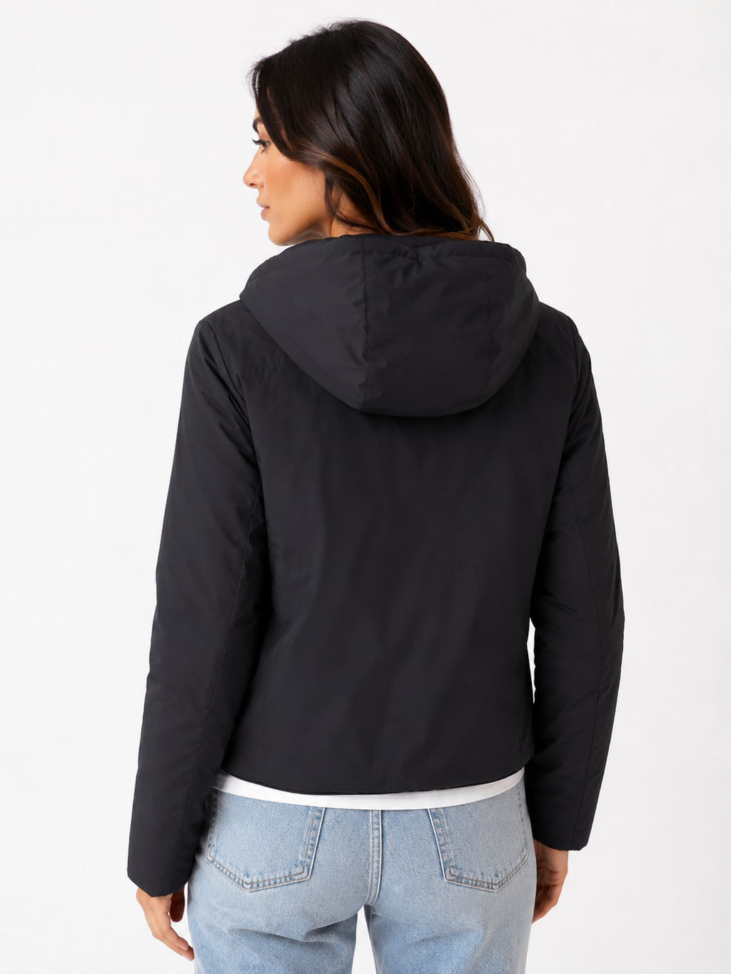 Piumino Donna Reversibile Double-Face con Cappuccio