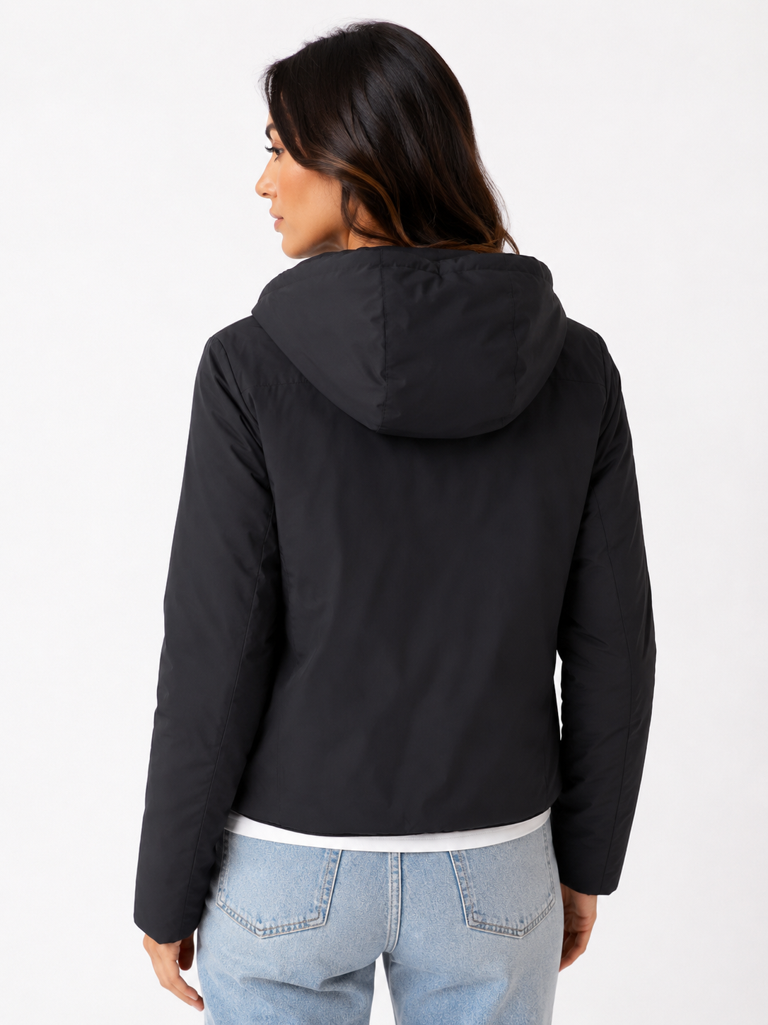 Piumino Donna Reversibile Double-Face con Cappuccio