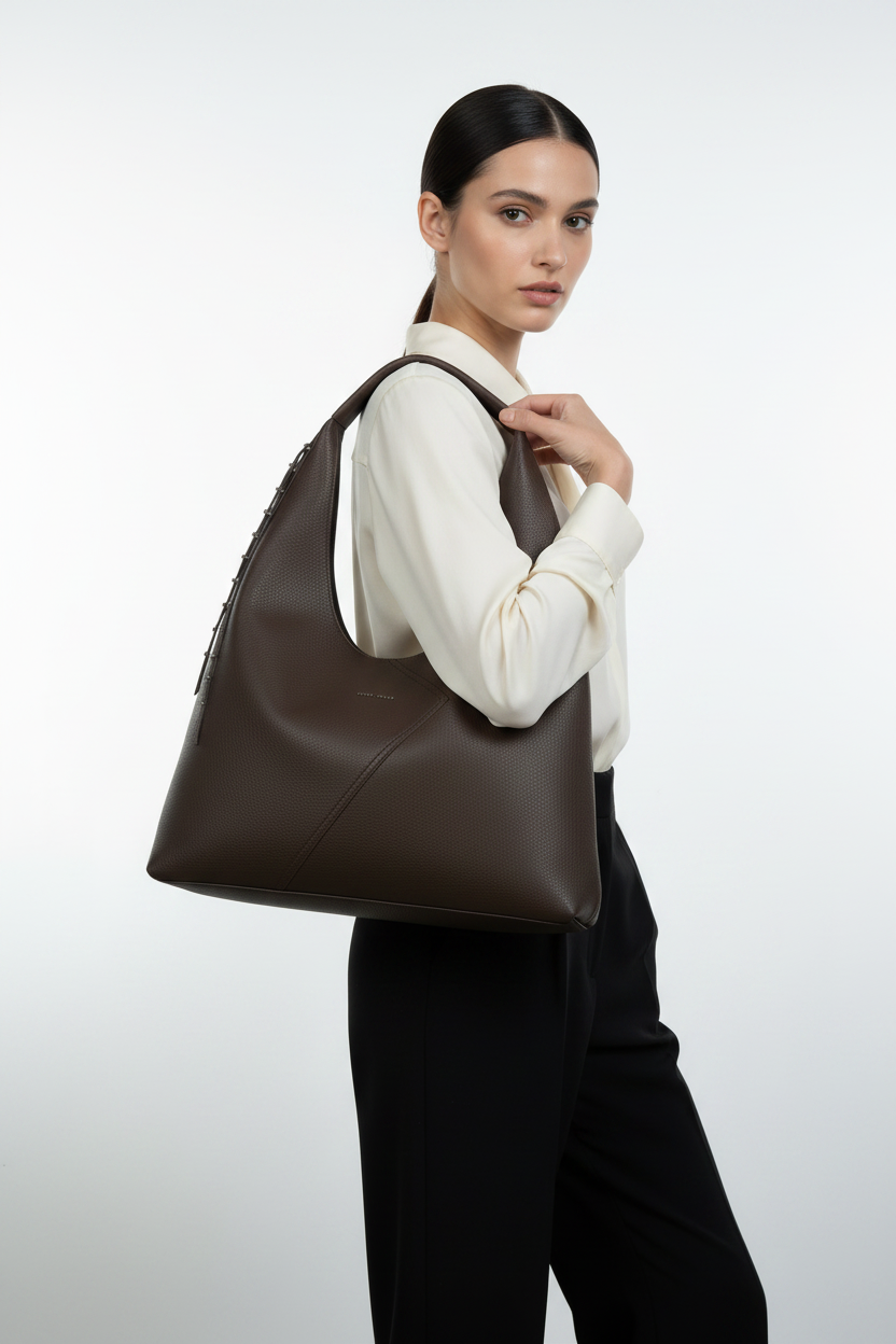 Borsa a Spalla Geometrica (Moro / Bordeaux) – Solo €39 ⚡