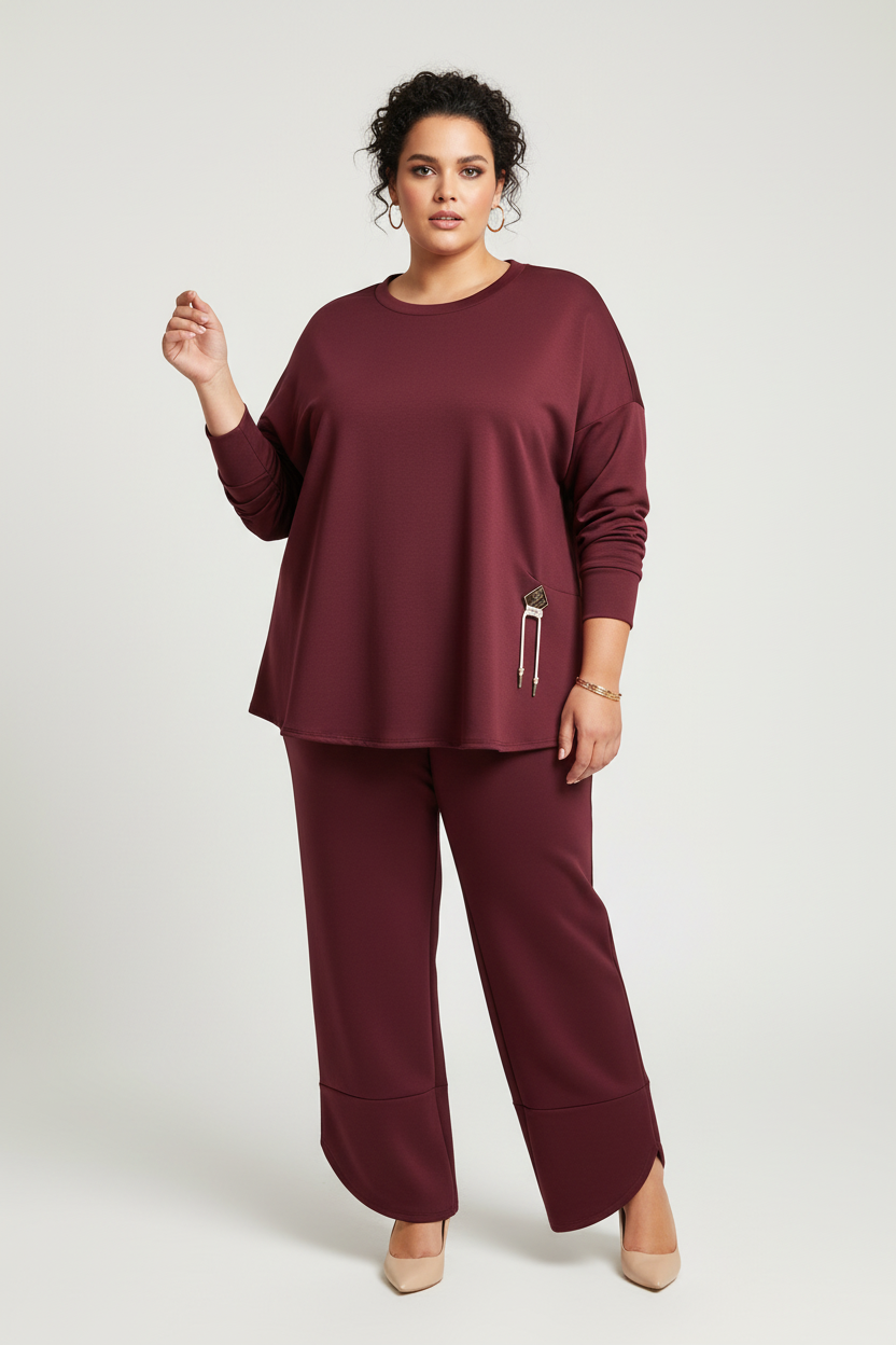 Coordinato Curvy "Fascino Soft" – Tuta Oversize in Edizione Limitata