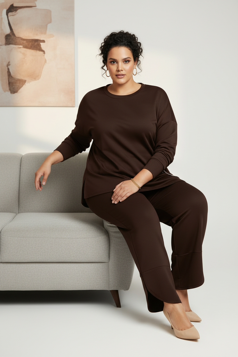 Coordinato Curvy "Fascino Soft" – Tuta Oversize in Edizione Limitata