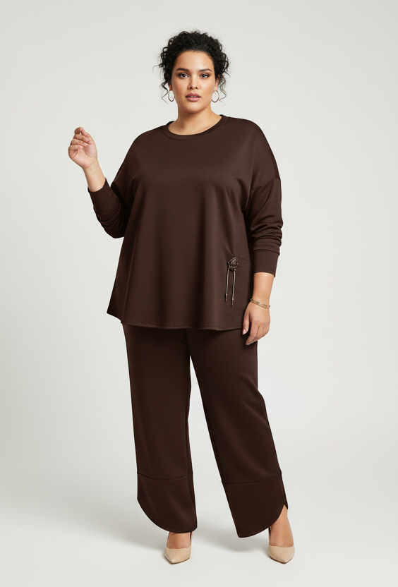 Coordinato Curvy "Fascino Soft" – Tuta Oversize in Edizione Limitata