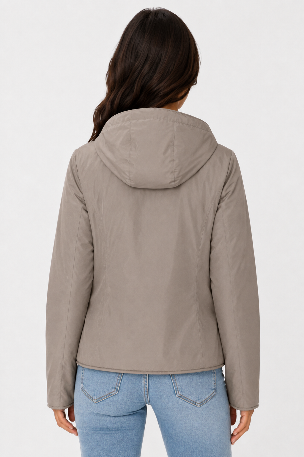 Piumino Donna Reversibile Double-Face con Cappuccio
