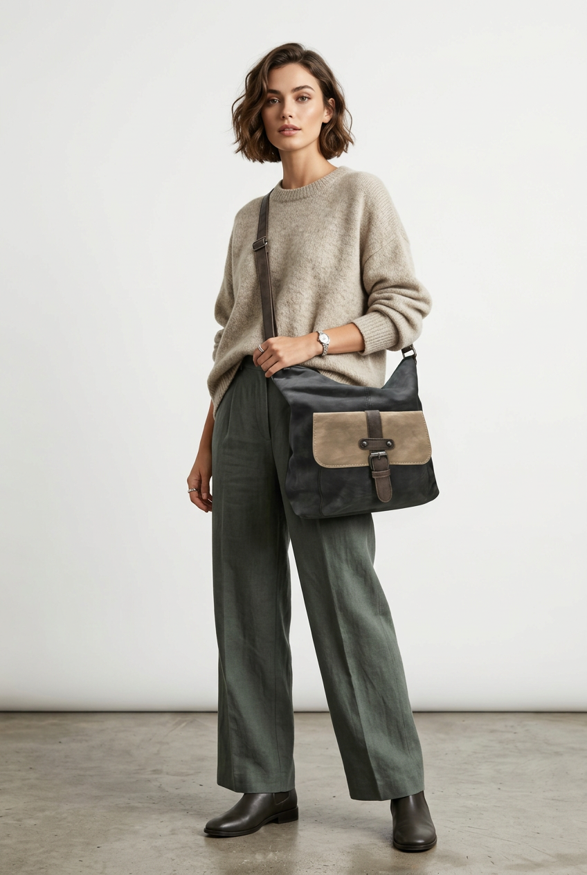 Borsa a tracolla e Zaino 2-in-1 Vintage Style –