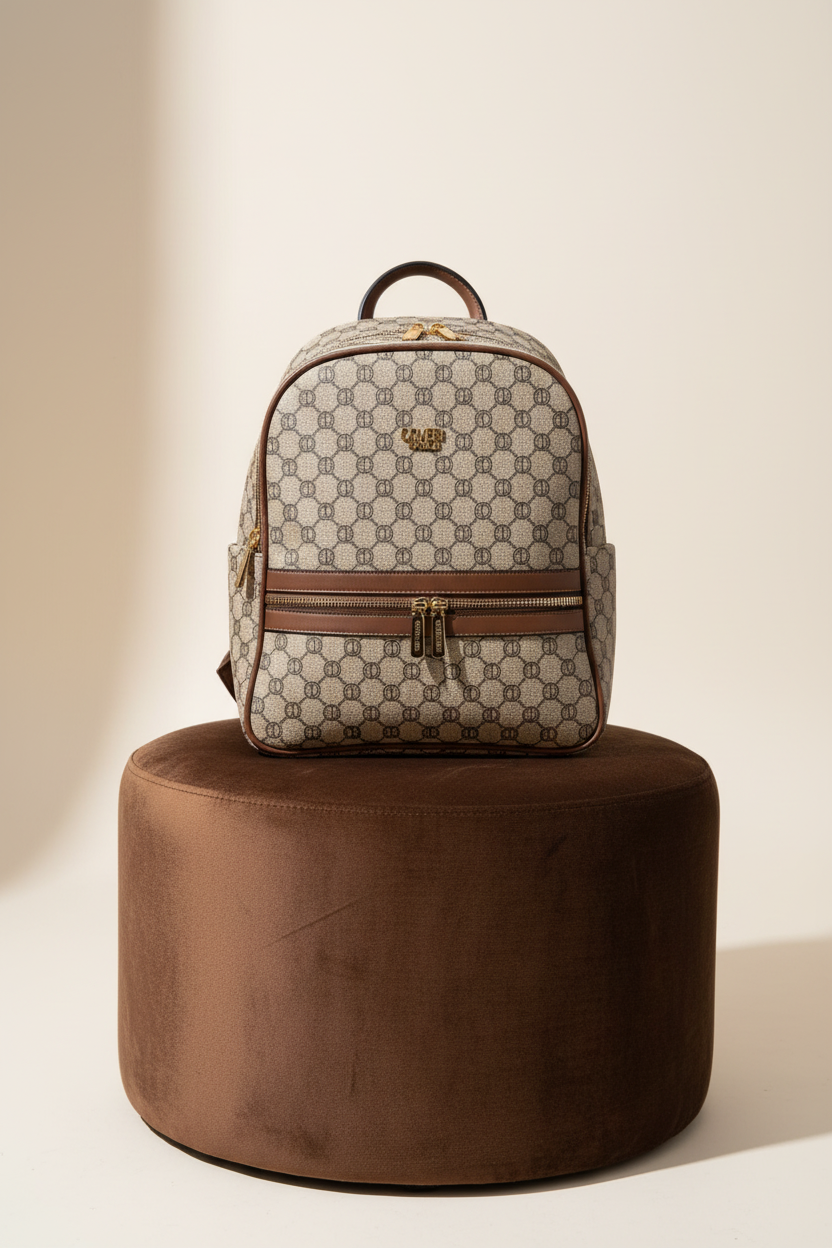 Borsa e zaino 2 in 1 firmato Coveri