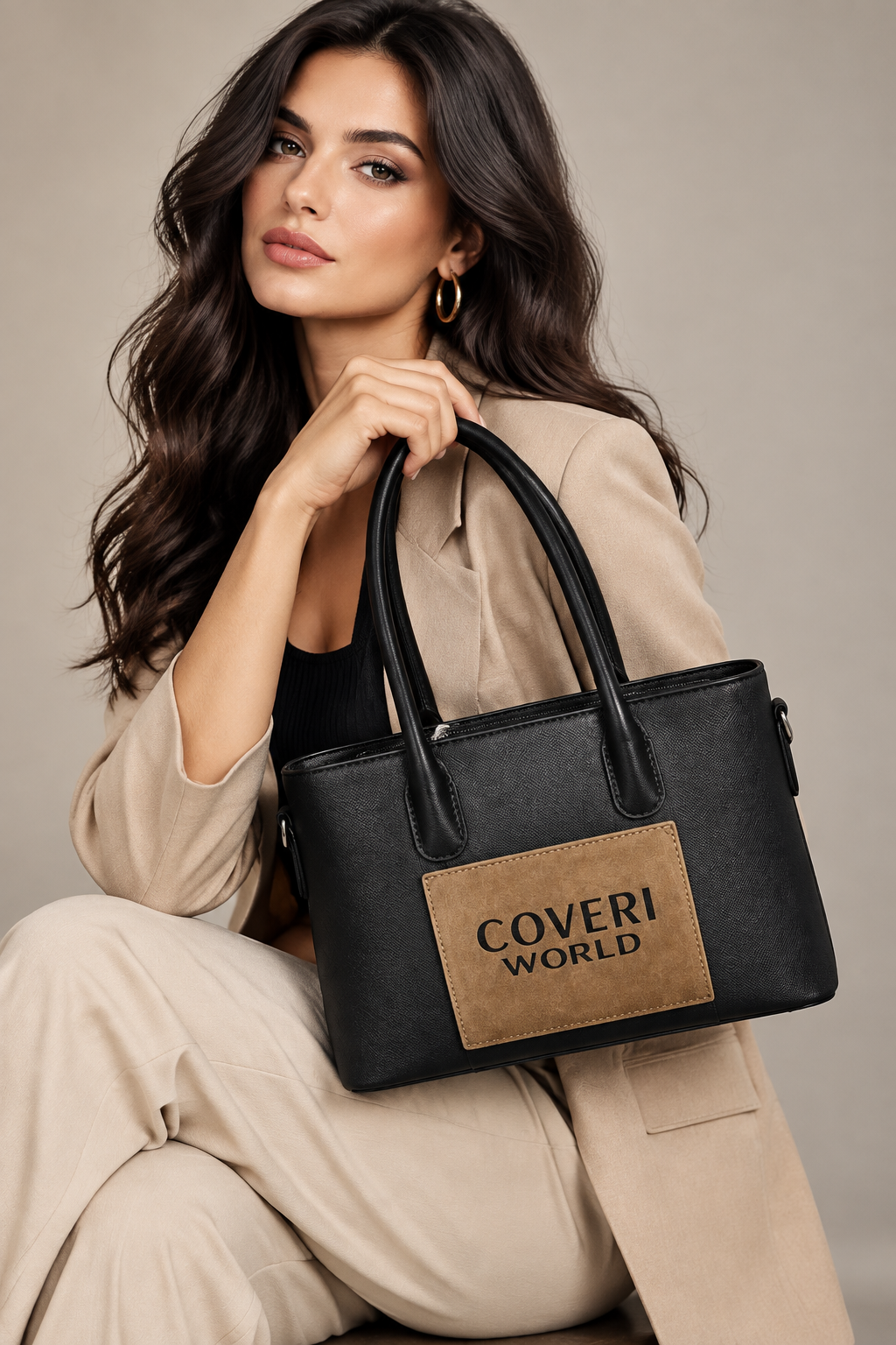 Borsa Bauletto Bicolore Coveri World – Nuova Collezione)