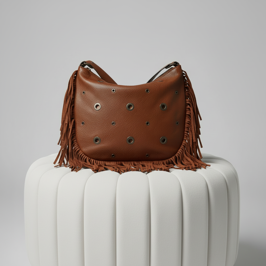 ✨ NEW ARRIVAL • Collezione Diamond ✨Borsa Hobo -Chic Frange Stile contemporaneo, urban, di grande tendenza.
