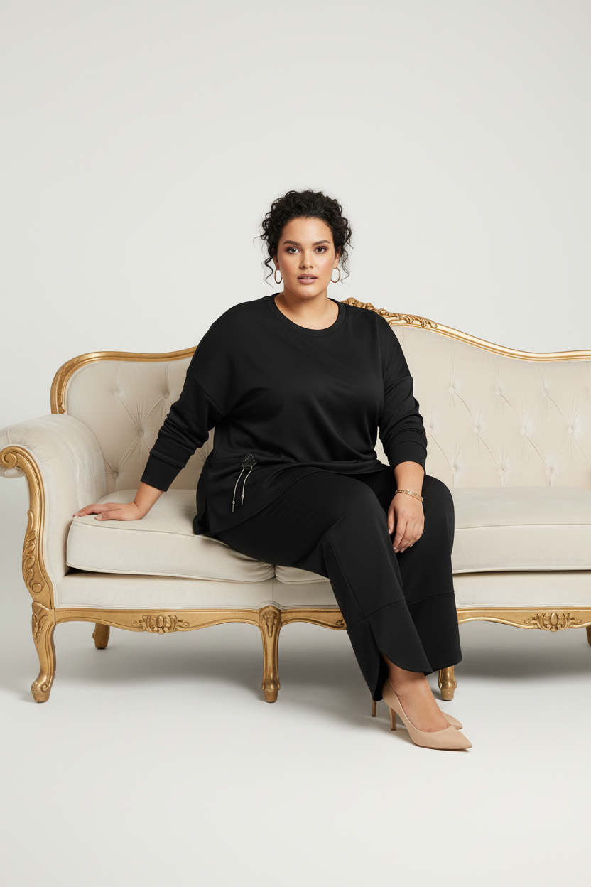 Coordinato Curvy "Fascino Soft" – Tuta Oversize in Edizione Limitata